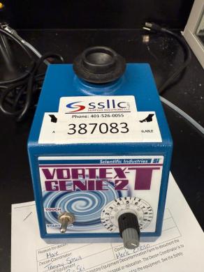Scientific Industries Vortex-T Genie 2 Benchtop Vortex Mixer for Laboratory Use-cover