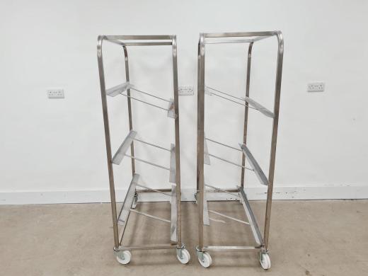 2 x Multi-Tier Rack Laboratory Trolleys-cover