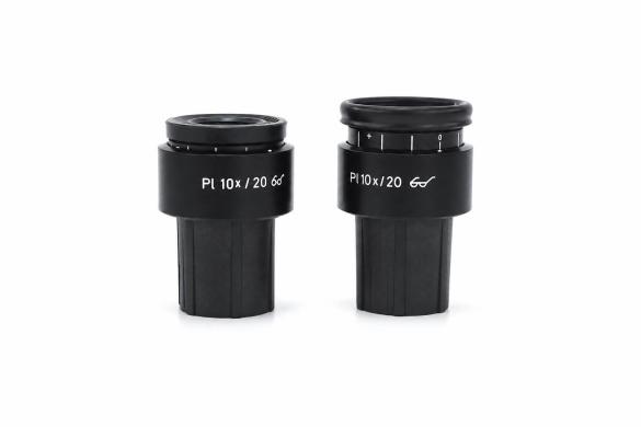 Zeiss 444032 PL 10x/20 Br Plan Eyepiece Set for Glasses Wearers-cover