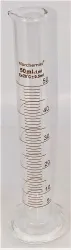 Norchemist GP-GC-0020 50 mL Borosilicate Glass Graduated Cylinder, 2 of 2