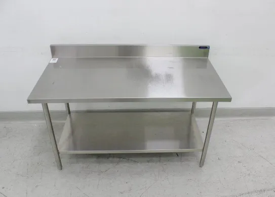 Amtekco Stainless Steel Laboratory Workbench with Backsplash, 60" x 31" x 39"