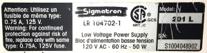 Eisco SigmaTron 201L Low Voltage Digital Power Supply, 4 of 4