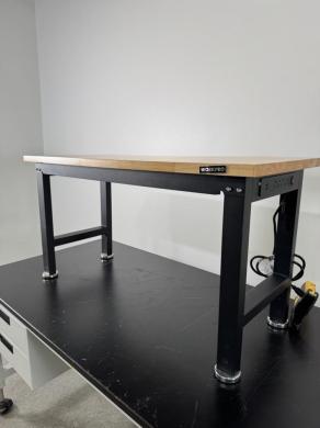 Workpro 2' Laboratory Work Bench with Wooden Top and Metal Frame-cover