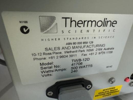 Thermoline TWB-12D Stainless Steel Laboratory Water Bath for Precise Temperature Control-cover
