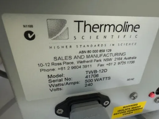 Thermoline TWB-12D Stainless Steel Laboratory Water Bath for Precise Temperature Control