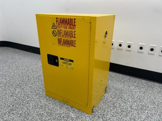 ULINE H-2218S-Y 12 Gallon Flammable Liquid Safety Storage Cabinet-cover