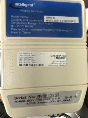 Intelligent Weighing Technology AHS-6 Digital Hanging Scale, 6 lb Capacity-cover