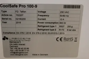 LaboGene CoolSafe Pro 100-9 Freeze Dryer, 3 of 3