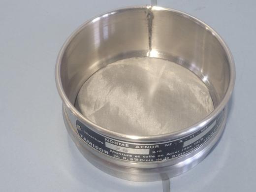 RETSCH 100x40mm Stainless Steel Test Sieve with 20 µm Aperture-cover