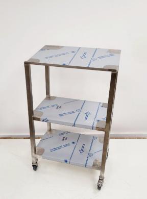 Teknomek Stainless Steel Lectern with Double Undershelf-cover