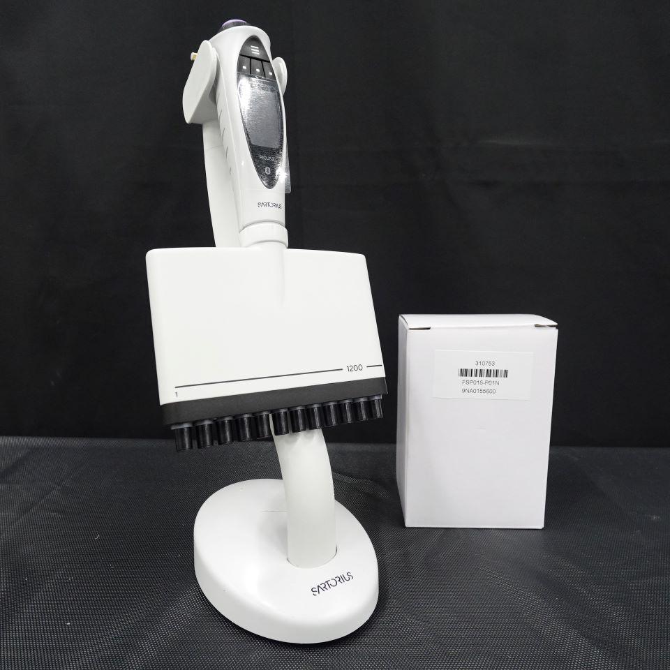 Sartorius LH-747491 Electronic 12-Channel Pipette 50-1200 µL with Charging Stand