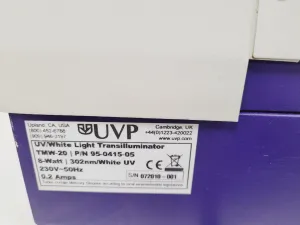 UVP TMW-20 UV/White Transilluminator with Canon Camera, 5 of 20