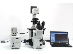 Olympus IX71 Inverted Fluorescence Phase Contrast Microscope with New Fluorescence Filters, 2 of 18