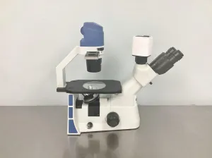 Accu Scope EXI-310 Inverted Phase Contrast Microscope with TrueChrome Metrics Camera, 2 of 13