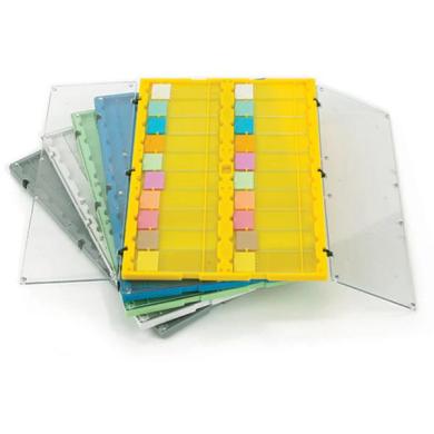 Globe Scientific 20-Place Plastic Microscope Slide File Model 513029B-cover