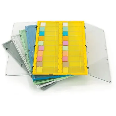 Globe Scientific 20-Place Plastic Microscope Slide File Model 513029B