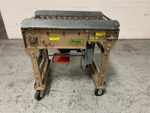 Matthews 20" X 36" Stainless Steel Roller Conveyor for Laboratory Material Handling-cover