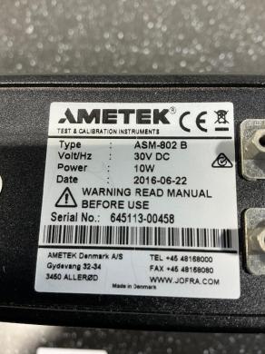 AMETEK JOFRA ASM-802-cover
