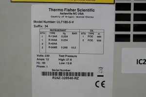 Thermo Scientific ULT185-5-V -80°C Ultra Low Temperature Freezer, 3 of 4