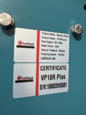 LabTech VP18R Plus Laboratory Vacuum Pump with Pressure Gauge and Indicator Light-cover