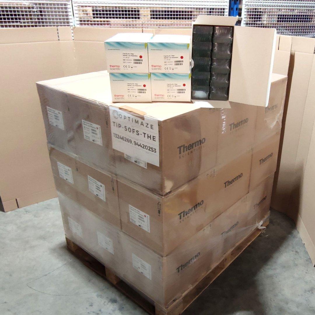 129,600 ClipTips - 50 µL Filtered, Sterile, Racked/96