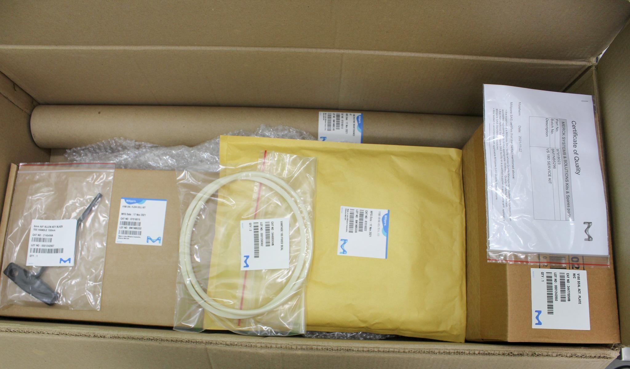Millipore VS180 Service Kit for VS S2 Chromatography Columns - Tubing, Seals & O-Rings Set of 8