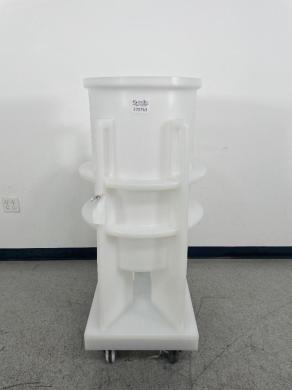 Portable 30 Gallon Plastic Bag Holder for Laboratory Waste Management-cover
