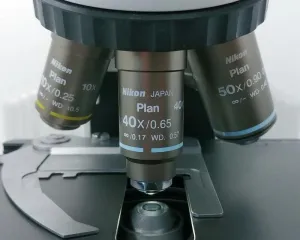 Nikon Eclipse E400 Compound Microscope with 50x Oil and Tilting Telescoping Head, 6 of 9