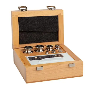 Radwag Cylindrical Weights, Set (1 mg - 100 g), Wooden Box