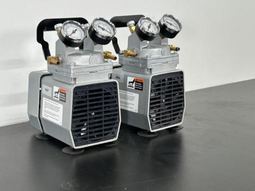 Gast DAA-P704-AA Laboratory Vacuum Pump with Dual Gauges and Carry Handle-cover