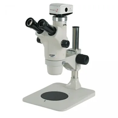 Unitron Z650HR Trinocular High Resolution Zoom Stereo Microscope on Pole Stand