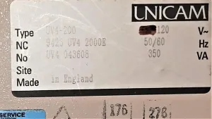 ATi Unicam UV4-200 Double Beam UV-Visible Spectrophotometer (190-900 nm), 9 of 9