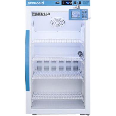 Accucold ARG3MLDL2B 3.0 Cu.Ft. Counter Height Lab Refrigerator with Digital Data Logger and Glass Door-cover