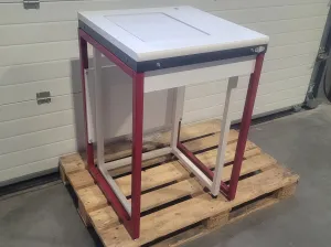 KIT-LAB Anti-vibration Weighing Table for 60x60cm Laboratory Scales, 900mm Height, 4 of 4