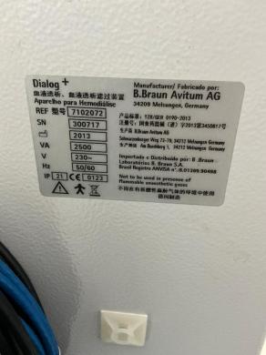 B.BRAUN Dialog+ EVO Hemodialysis Machine for Ren | QuestPair