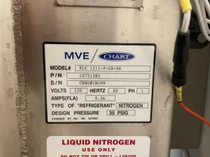 MVE XLC 1211 Cryogenic Storage System for Ultra-Low Temperature Sample Preservation, 3 of 3