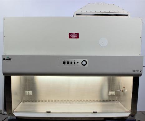 NuAire NU-425-600 Class II Type A2 Biosafety Cabinet, Laminar Flow, 120V, Used-cover