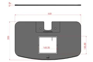 Okolab OLYMPUS SZX2A Glass/Metal Thermal Plate for Olympus SZX Microscope, 2 of 4