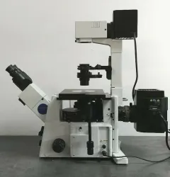 Olympus IX71 Inverted Microscope with Fluorescence and Phase Contrast, 2 of 10