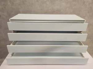 S+B Plinth cabinet low 4 drawer Ice blue 1200, 2 of 2