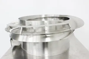 R-Tech Vibratory Bowl Feeder for Parts Handling, Variable-Amplitude Control, Stainless Steel/Aluminum, 8 of 9