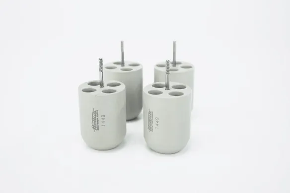 4 × Hettich 1449 Adapter for 1.5–2 mL Tubes, Rotor 1556