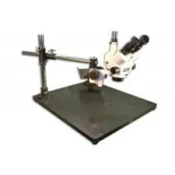 Meiji EMZ-5TR Trinocular Zoom Stereo Microscope with Wide Surface Laminate Stand, 3 of 6