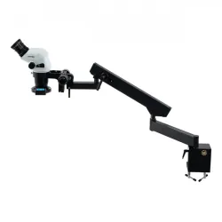 Unitron Z645 Zoom Binocular Stereo Microscope with Articulating Arm and Quad LED Ring Light, 2 of 2