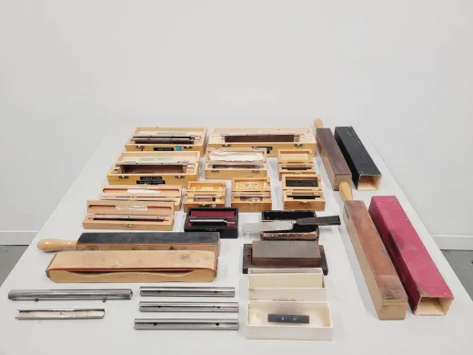 Collection of 13 Vintage Microtome Knives