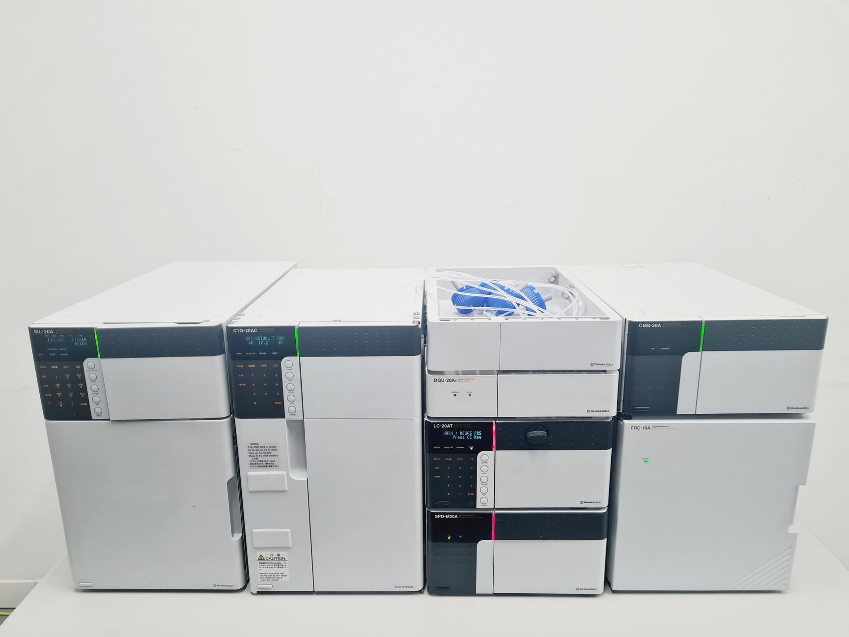 Shimadzu HPLC System with SIL-20A Autosampler and SPD-M20A Photodiode Array Detector