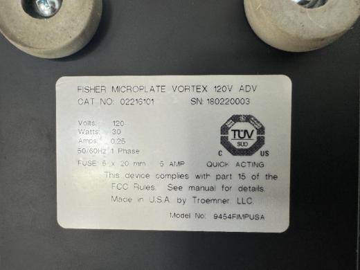 Fisherbrand Microplate Vortex Mixer Model 02216101 with Digital Speed Control-cover