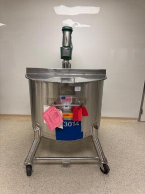 Precision Stainless 600L Stainless Steel Mixing Tank with Lightnin Mixer-cover