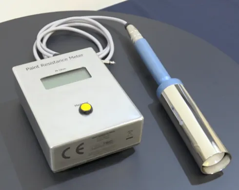Resistivity meter for coatings
