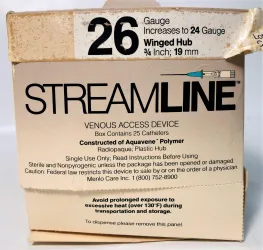 Menlo Care StreamLine Urinary Catheters, Box of 25, 10 of 12